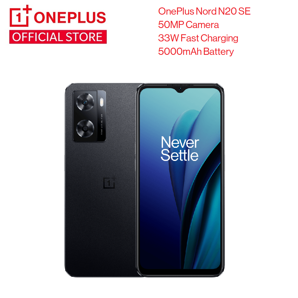 OnePlus Nord N20 SE (Black) | 33W Fast Charging 5000mAh Battery | 50MP Camera | Global Version | SG One Year Local Warranty