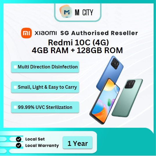 [Redmi] Redmi 10C (4G) | 4Gb Ram + 128Gb Rom |1 Year Local Warranty