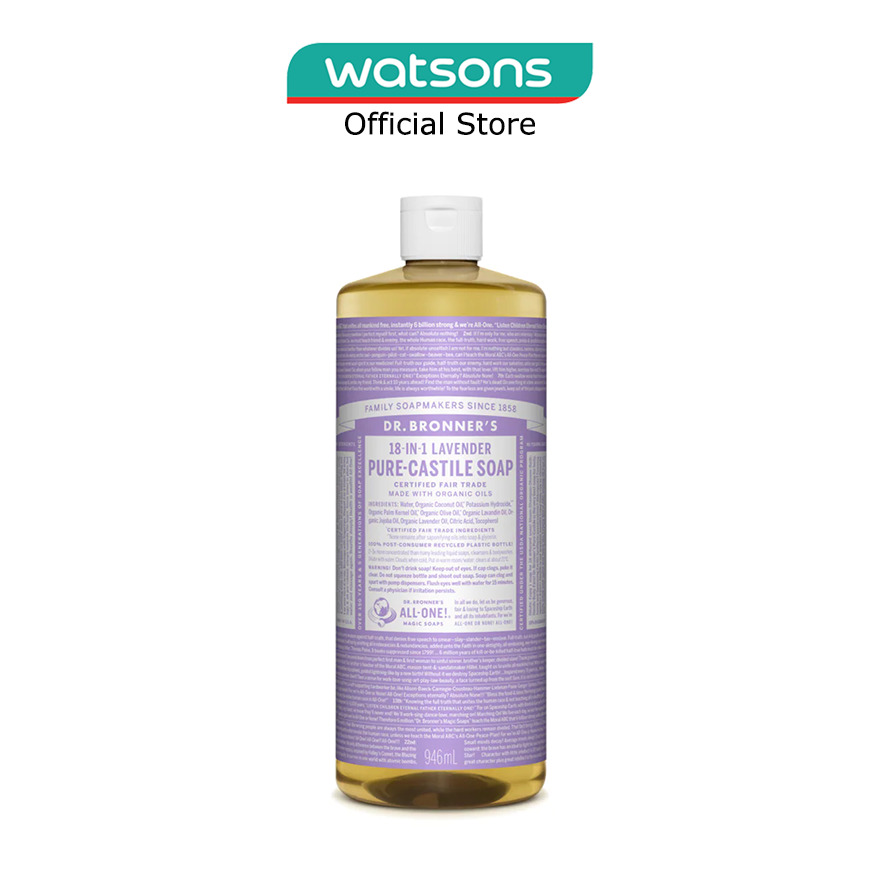 DR BRONNER'S Lavender Castile Liquid Soap 946 Ml