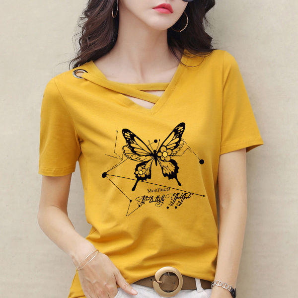 Tshirts Girls Sweet Cartoon Tshirts Cartoon Printing